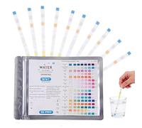 50 pcs Testeur d'eau potable 9-en-1,Bandelettes de Test 9 en 1 pour l'Eau Potable,Mesure de la dureté de l'eau,Testeur pour Analyse de la Qualité de l'Eau du Robinet