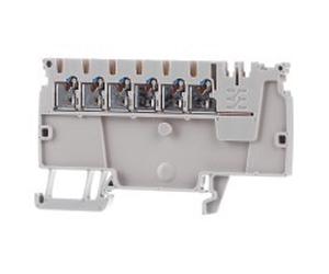 50 Pièce Borniers de distribution 1,5qmm, beige foncé - Bornier de traversée 3,5 mm 17,5 A AAP11 1.5 LI BL | Weidmüller | AAP11 1.5 LI BL | 1988170000 | Bloc de jonction traversant