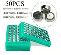 50 pièces 1.55V AG13 LR44 pile bouton AG10AG4 AG3 LR1130 LR41 377 LR626 pile alcaline pile pile montre de monnaie jouets batterie à distance