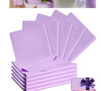 50 pièces/10 pièces Ensemble de papier de soie violet, papier artisanal pour les fêtes, fournitures d'emballage cadeau DIY, décoration de fête d'anniversaire de mariage, bouquet de la fête des mères, 