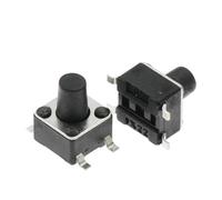 50 pièces 4.5X4.5 bouton poussoir SMD 4.5X4.5X3.8 interrupteur tactile lumière 4.5 * 4.5 * 4.3/5/6/7/8/9/10/11/12/13MM l'interrupteur d'alimentation 4 broches(4.5X4.5X9.5MM)