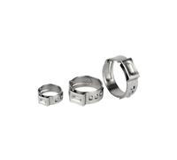 50 pièces 5.3-29.6mm simple oreille en acier inoxydable pince anneaux raccords(15-17.5mm)