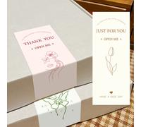 50 pièces Autocollants d'étanchéité à motif avion minimaliste, étiquettes d'emballage de boîte-cadeau en papier enduit, étiquettes décoratives pour mariage et fête, étiquettes d'emballage personnalisé