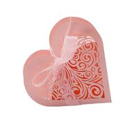 50 pièces bonbonnière en forme de coeur rose valentin - Aueq - boîte cadeau de mariage squelette mariage bonbonnière de mariage