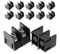 50 Pièces Bornier de Circuit Imprimé à 2 Broches 7,62mm | Connexion par Vis, Déconnexion Facile, Usage Filaire, pour Professionnels et Bricoleurs, Cuivre Intégré