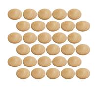 50 Pièces Bouchons Ronds en Bois pour Trous de Vis, Meubles | Capuchons Décoratifs 20x15, Pose Facile, Finition Plate, pour Armoires, Projets de Menuiserie