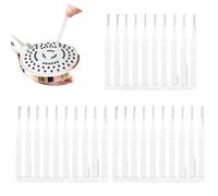 50 Pièces Brosses de Nettoyage pour Pomme de Douche,Salle de Bain Domestique，Pics de Nettoyage pour Pomme de Douche Brosse de Nettoyage pour Petit Trou Espace Buse Fente