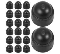 50 pièces Cache Écrou M8 Noir en Plastique Arrondi pour Boulons exposés | Dôme Hexagonal, Isolation et Amorti des Chocs, pour Coffrets, Assemblage et Transport