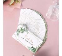 50 pièces Cartes de remerciement, cartes de vœux, cartes de message pour cadeaux, invitations de mariage, Saint-Valentin Taille Unique,100 cartes de remerciement vertesPapetier