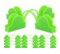 50 Pièces Clip de Fixation Serrage Double Tête en Plastique Vert | Installation Simple, Usage Polyvalent, Protection Fiable du Film, pour Jardiniers et Abris Chauds