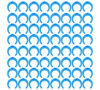 50 Pièces Clip de Raccord Rapide 1/4 Pouce Bleu | Plastique, Verrouillage Sécurisé du Tube, Anti-fuite, pour Conduites de Filtre et Systèmes Ro