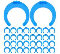 50 Pièces Clip de Verrouillage pour Filtre à Eau 1/4 Pouce Bleu | Plastique Réutilisable, Maintien du Tube, Anti-fuite, pour Systèmes Ro et Maintenance Domestique