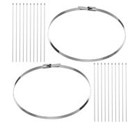 50 Pièces Clips Câbles Autobloquants 20 Pouces | Surface Polie sans Bavure, Résistants à Chaleur, pour Gaines et Faisceaux en Zone Moteur