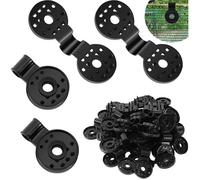 50 Pièces Clips de Fixation pour Bache, pour Filet D'ombrage Toile de Clôture Tissu Coupe-Vent Serre Brise Vue