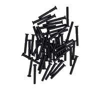 50 pièces connecteurs garde-corps câble 3/16 pouces acier inoxydable 316 | Finition oxyde noir, fixation dissimulée dans poteau, compatible poteaux bois et métal 2x2 pouces