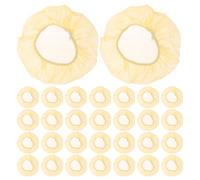 50 Pièces Couvercle de Protection D’Alarme Incendie Jaune en Plastique | Transparent, Décoratif et Amovible sans Outil, pour Travaux de Peinture et Rénovation sur Détecteurs
