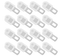 50 Pièces Crochet de Rideau Rail Glisseur, Roulettes pour Blanc | Acier Inoxydable et Plastique, Résistant à Rouille, Installation Facile, Compatible Plupart des Tringles Standard