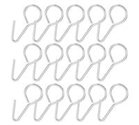 50 Pièces Crochets de Siège Auto S en Acier, 8mm, Lot Compact | Agrafes Arrow T50, Fixation pour Housse, Sièges et Arrière, Charge 4,5kg, Métal