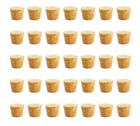 50 pièces de bouchons en liège en bois coniques pour bouchons de vin réutilisables, bouchons de bouteille, scellant pour bar, bricolage, accessoires de cuisine (16x12x15mm)