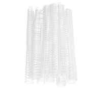 50 pièces de dos de reliure en fil à double boucle, capacité de 180 feuilles, pas 3:1, 34 boucles, diamètre de 19 mm, fil de reliure pour papier A4, dos de reliure métallique (Blanche)