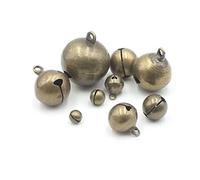 50 pièces de Nombreuses Couleurs en Laiton Cloches Bricolage inachevé cuivre Cloches à la Main Collier Rond pour la Fabrication de Bijoux Bracelets Artisanat décorations