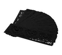 50 Pièces Enveloppe Bougie Noire Abat-jour Papier Cylindrique | Motif Ajouré Cœur, Montage Facile, Décoration Élégante pour Table, Salon, Votives et Lanternes