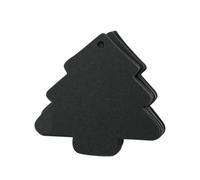 50 Pièces Étiquettes Sapin de Noël en Kraft Noir, Style Vierges | Présents et Prix, Écriture Personnalisée, Décor Photo Album, Scrapbooking, Lot Polyvalent