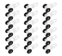 50 Pièces Galets pour Rails de Rideaux en Plastique, Mini Roues | Technologie Nano Perles, Glissement Silencieux, Installation Flexible, pour Placards, Chambres, Cloisons et Draps