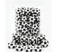 50 pièces Gommes en forme de ballon de football noir & blanc, mini gommes de football, gommes de football amusantes - parfaites pour les récompenses en classe, les remplissages de sacs cadeaux et les