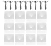 50 Pièces Kit de Support de Tiroir Blanc en ABS et Fer, Vis | Fond Affaissé, Mini Appui de Base, Fiabilité Solide, Lot de Réparation Simple
