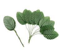50 pièces Lettres en feuilles artificielles mini, Bouquet DIY, Matériaux de couronne, Accessoires de boîte de bonbons, Décoration de mariage à la maison, Corsage de poignet de mariée, Boutonnière, Mat