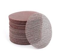 50 pièces maille abrasif 6 pouces disques abrasifs crochet et boucle cloison sèche disque de ponçage 40-800 grain maille papier de verre pour métal, bois, cloisons sèches, Pu 50PCS