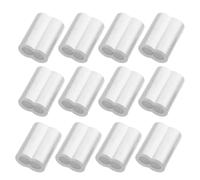 50 Pièces Manchon de Sertissage Aluminium à Double Trou, Forme 8 | Aluminium Argenté, Pose Rapide et Fixation Sûre, Réduit L’usure du Câble, pour Scène et Artisanat