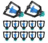 50 Pièces Micro-arroseur Rotatif en Plastique Noir | Design Rotatif, Économie D'eau, Base Stable, Usage Extérieur, Arrosage Automatique pour Jardin