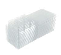 50 Pièces Moule à Cire PET pour Fondants, Boîte Cube Transparente | Clôture Hermétique, Structure Rigide, N’interagit Pas Cire ni Colorant, pour Fondants et Chauffe-cire