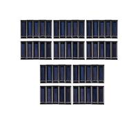50 Pieces Panneau Solaire Nouveau 0.5 V 100 MA Panneaux Solaires Panneaux Photovoltaiques Module Solaire Chargeur de Batterie DIY 53 x 18 x 2.5mm
