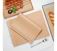 50 pièces Papier de cuisson, papier sulfurisé, papier de barbecue, antiadhésif, résistant à l'huile et à la chaleur. Indispensable pour la cuisson et le grillage. Élément essentiel de la cuisine, faci