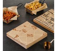 50 pièces Papier de cuisson, papier sulfurisé, papier d'emballage pour sandwich, fournitures de cuisson (la position du motif est asymétrique et aléatoire). Idéal pour les fêtes, la décoration d'Hallo