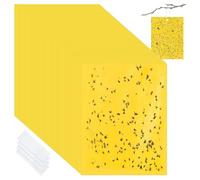 50 Pièces Pieges Collants Double Face, 15 x 20cm Autocollants Jaunes piège à Mouches, Jaune Mouche piège Double Face, pour Moustiques, Pucerons,Nématodes,Chenilles,Aleurodes