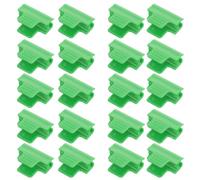 50 Pièces Pince en Plastique Verte pour Serrage, Diamètre 11mm