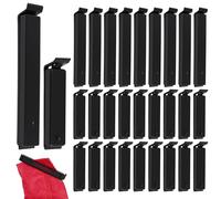 50 Pièces Pince Sachet Alimentaire, 6cm/11cm Clips de Fermeture pour Sacs, Clip Fermeture Sachet Alimentaire, Réutilisable, pour Sachets Bonbons Biscuits Snack Caffè, pour Sacs de Congélation (Noir)