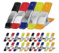 50 Pièces Pinces Métalliques à Ressort Fixation Rapide | Compatibles Divers Matériaux, Usage Bureau et Décoration Événementielle, Couleurs Assorties