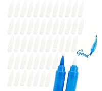 50 Pièces Pointes de Rechange Souples pour Marqueurs Acryliques Guangna | Mines Feutres pour Guangna 8101 8102 8106 4mm*17mm Pointe Fin Nylon Stylos À Pinceaux Mines avec Boîte pour Art DIY Écriture