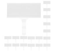 50 pièces Porte-étiquette en PP Transparent, Clips Réutilisables | Affichage Clair des Prix, Installation Simple et Repositionnement Facile, pour Bacs de Rangement et Arrière-Boutique