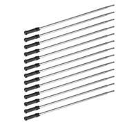 50 Pièces Recharge D'encre Noire en Métal, Compatible | Rentrée Scolaire, Usage Maison et Bureau, Séchage Rapide, Remplaçable, pour Amis, Format Pratique