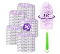 (50 pièces) Recharges de plumeau pour Swiffer Plumeau, avec 1 Poignée, Serpillères pour Swiffer Plumeaux, Recharges de Plumeau pour Nettoyage à 360°