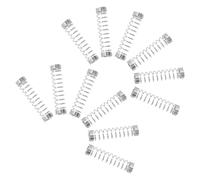 50 Pièces Ressort de Pression Stylo à Bille 0.4x4.5x18mm Argenté | Acier Inoxydable, Maintien D’élasticité Stable, Retour de Pointe Rapide, Kit Compact pour Étudiants et Réparateurs