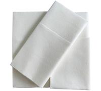 50 Pièces Serviette D'emballage Coupe-papier, Papier Blanc Simple | Lot pour Banquet et Barbecue, Compatible Couteau et Fourchette, Design Simple Ouvert, Usage Fête