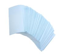 50 Pièces Serviettes de Table en Papier à Poche, Effet Lin Bleu | Poche à Couverts, Surface sans Poussière Embossée, Garde les Tables Nettes et Accélère la Préparation