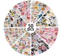 50 pièces Smutty Dark Romance Bookish lecteur d'épices fille dessin animé Booktok autocollant esthétique voiture Kindle Ipad téléphone ordinateur portable journal autocollant Dark Romance Book